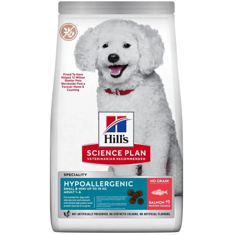 HILL'S SP CANINE Adult Hypoallergenic Small&Mini Σολομός 1,5kg -20% HILLS