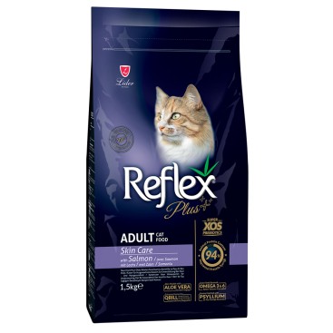 REFLEX PLUS SKIN CARE ADULT CAT με Σολομό 1,5KG