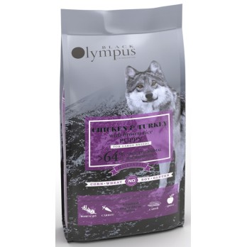 BLACK OLYMPUS L.G. PUPPY MAXI με Κοτόπουλο, Γαλοπούλα & Καστανό Ρύζι 2KG