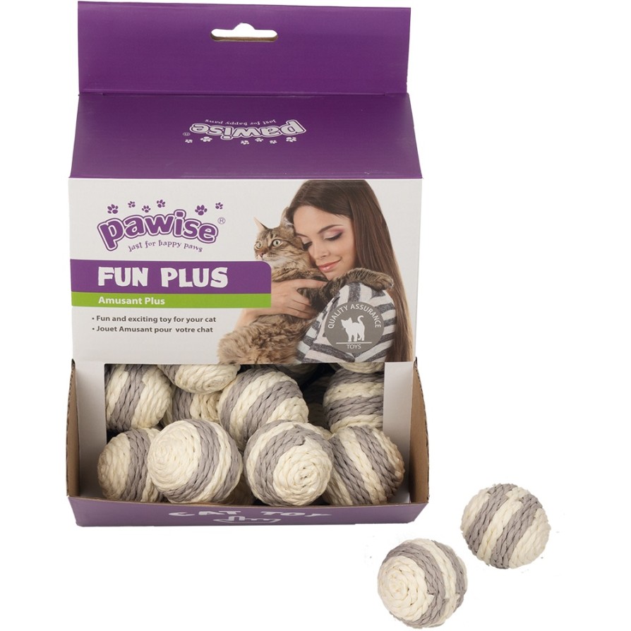 PW Παιχνίδι Γάτας Fun Box Paper Rope Ball PAWISE