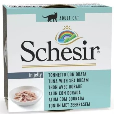 SCHESIR CAT C&B Jelly Τόνος με Τσιπούρα 85gr