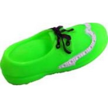 VINYL TOY FOR DOG GREEN SHOE 13X4,5X4,5CM
