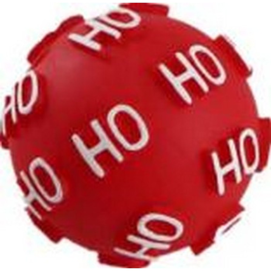 VINYL TOY FOR DOG HO HO HO BALL Ø9