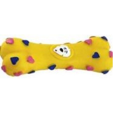 VINYL TOY FOR DOG HEARTS&PUPPY BONE 15X5 4,5CM