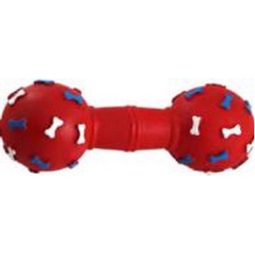 VINYL TOY FOR DOG BONES DUMBBELL 18,5X6,5CM