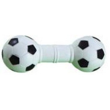 VINYL TOY FOR DOG SOCCER DUMBBELL16X6CM