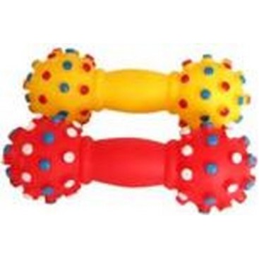 VINYL TOY FOR DOG URCHIN DUMBBELL 15,8X5,8CM