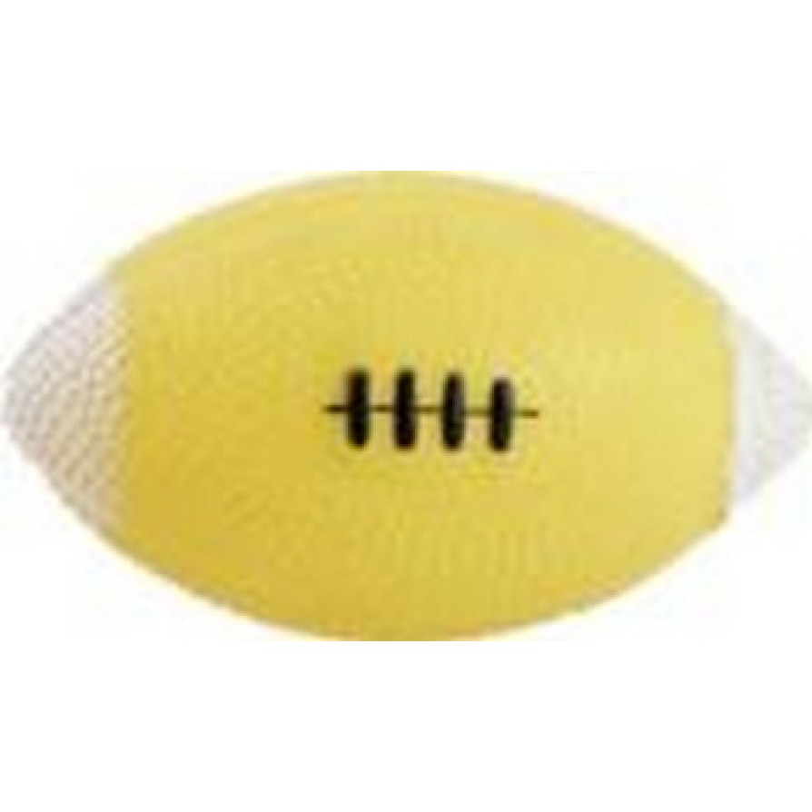 VINYL TOY FOR DOG YELLOW RUGBY BALL 10X5,5CM