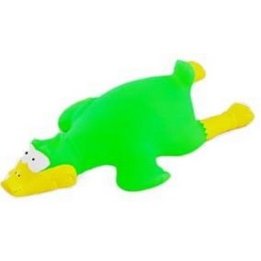 VINYL TOY FOR DOG LYING DUCK 19X10X5CM