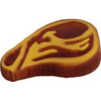 VINYL TOY FOR DOG STEAK 11,5X7,5X3,5CM