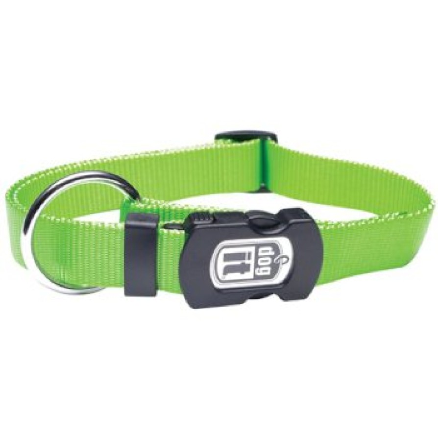 DOGIT ADJUSTABLE COLLAR 19.1MM-40/55CM GREEN (MT)