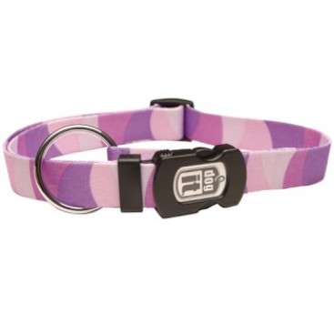 DOG IT ADJUSTABLE COLLAR SNAP WILDSTRIPES PURPLE XL