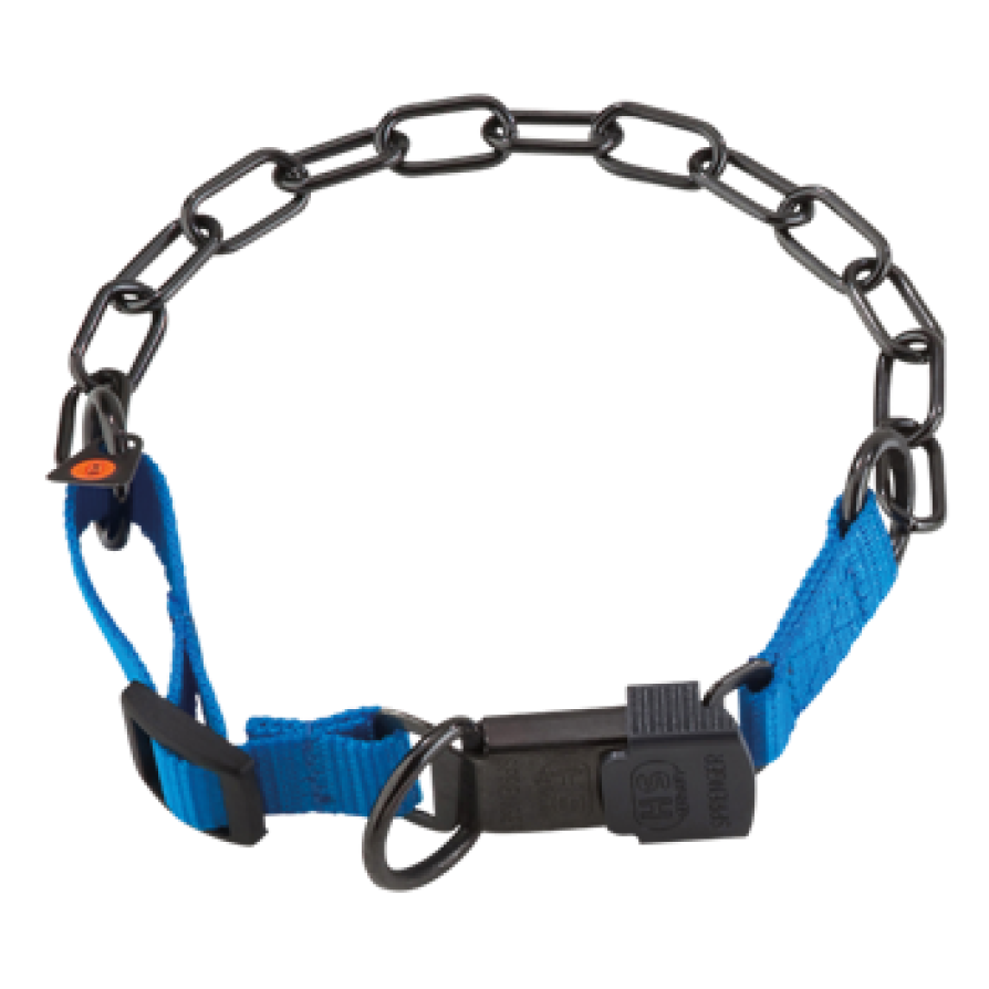 SPRENGER Medium CHAIN ST.ST. BL. NYLON CB 50-55cm