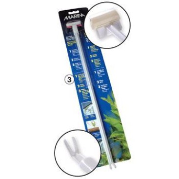 Marina Aquarium Scraper, 4 in 1 Use-V