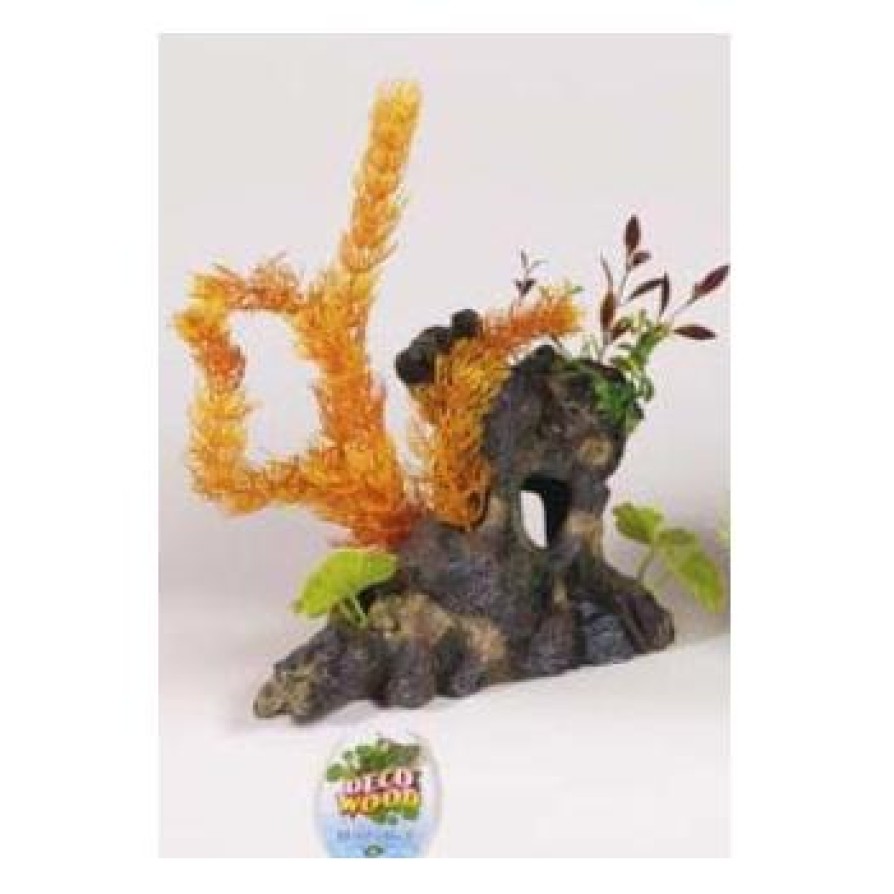 MARINA DECORATION WOOD WITH PLASTIC PLANTS XL MARINA