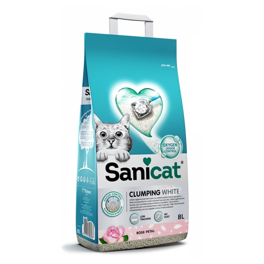 Sanicat Clumping White Rose 8lt SANICAT