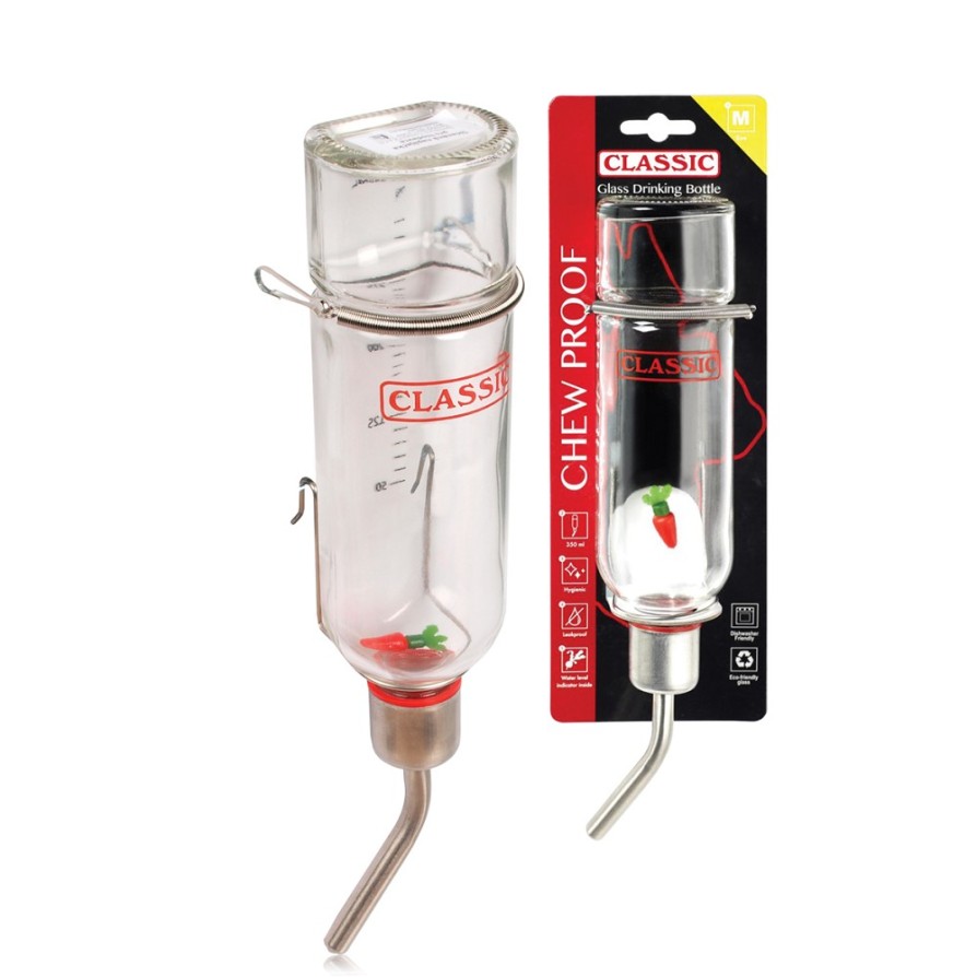 GLASS DRINKING BOTTLE 350ML CLASSIC