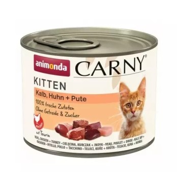ANIMONDA CARNY KITTEN με Μοσχάρι, Κοτόπουλο & Γαλοπούλα 200GR