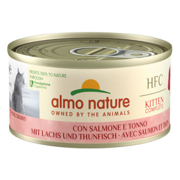 ALMO NATURE COMPLETE KITTEN Σολομό & Τόνο 70gr