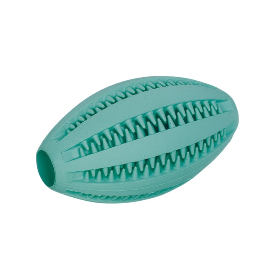 NOBBY-Rubber toy, Rugby DENTAL FUN 11CM LATEX