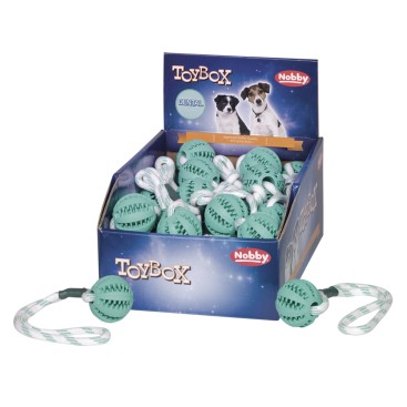 NOBBY RUBBER μπάλα με σχοινί DENTAL