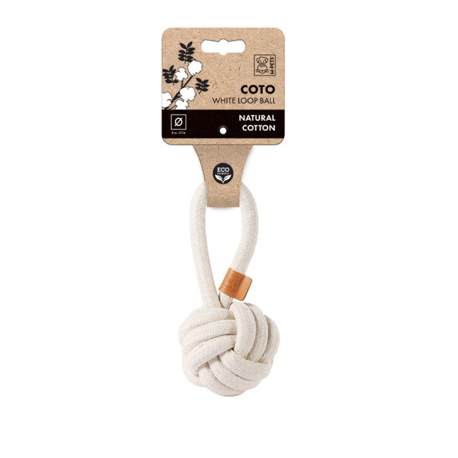 COTO White Loop Ball 8 cm COTO