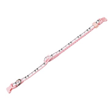 NOBBY Περιλαίμιο TARTAN PINK L:20-35cm, W:10mm
