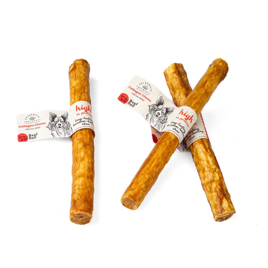 CELEBRATE COLLAGEN BEEF ROLLS 1pcs 25cm CELEBRATE FRESHNESS