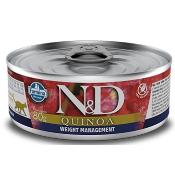N&D CAT QUINOA WET WEIGHT MANAGMENT 80GR