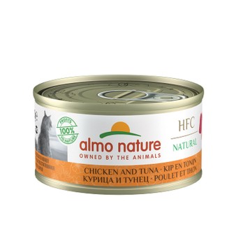 ALMO NATURE Natural με Κοτόπουλο & Τόνο 70gr