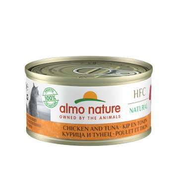 ALMO NATURE Natural με Κοτόπουλο & Τόνο 70gr