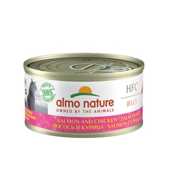 ALMO NATURE σε Ζελέ με Σολομό & Κοτόπουλο 70gr