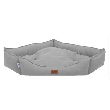 WOOF Καναπές τρίγωνο με αποσπώμενο μαξιλάρι ΓΚΡΙ No1 54x68x20cm