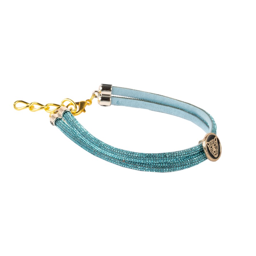 WOOF ΠΕΡΙΔΕΡΑΙΟ ΔΙΠΛΟ STRASS ΣΙΕΛ ΧL WOOFMODA