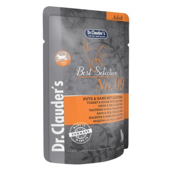 Dr.Clauder's Best Selection Cat Γαλοπούλα & Χήνα με Αλόη Βέρα No9 85gr