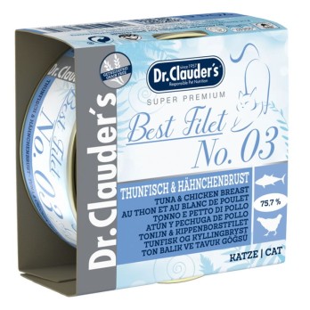 Dr.Clauder's Best Filet με Τόνο & Στήθος Κοτόπουλο No3 70gr
