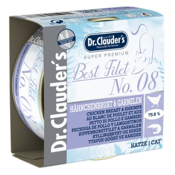 Dr.Clauder's Best Filet Στήθος Κοτόπουλου με Γαρίδες No8 70gr
