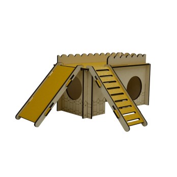 GLEE Ξύλινο Σπίτι Τρωκτικών 29x18x11cm