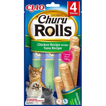 CHURU CAT ROLLS με Κοτόπουλο & Τόνο 40gr