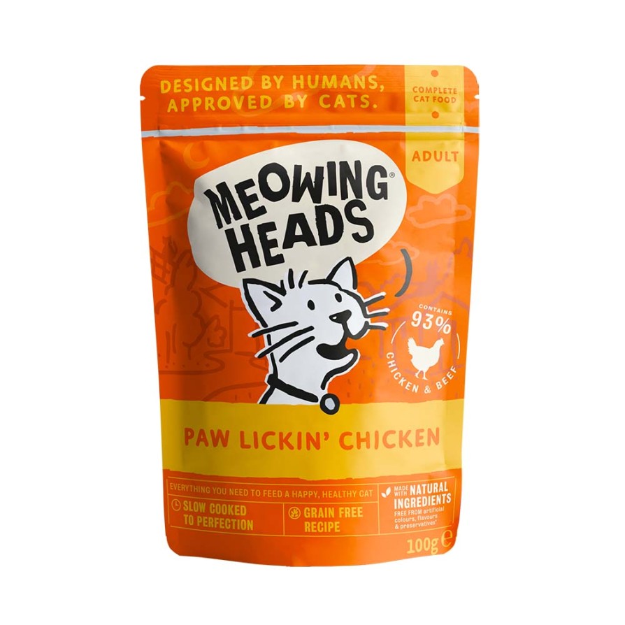 MEOWING WET PAW LICKIN CHICKEN 100gr MEOWING HEADS