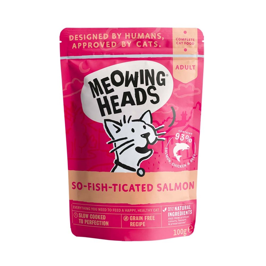 MEOWING WET SO FISH TICATED SALMON 100gr MEOWING HEADS