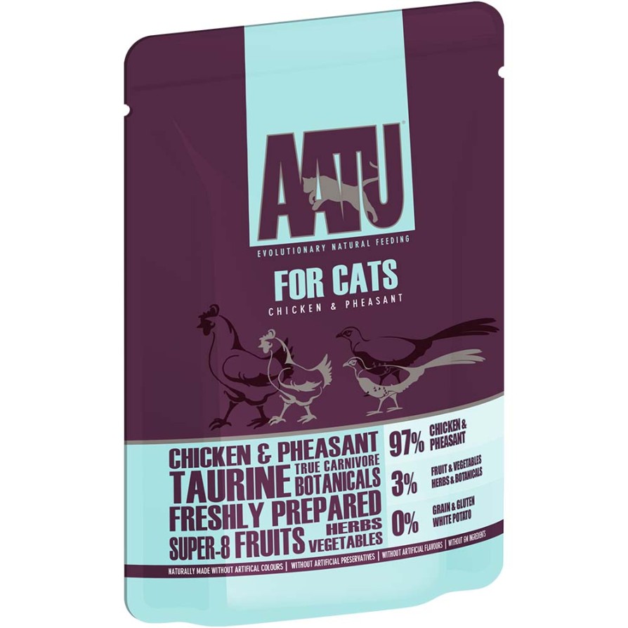 AATU CAT POUCH CHICKEN & PHEASANT 85gr 