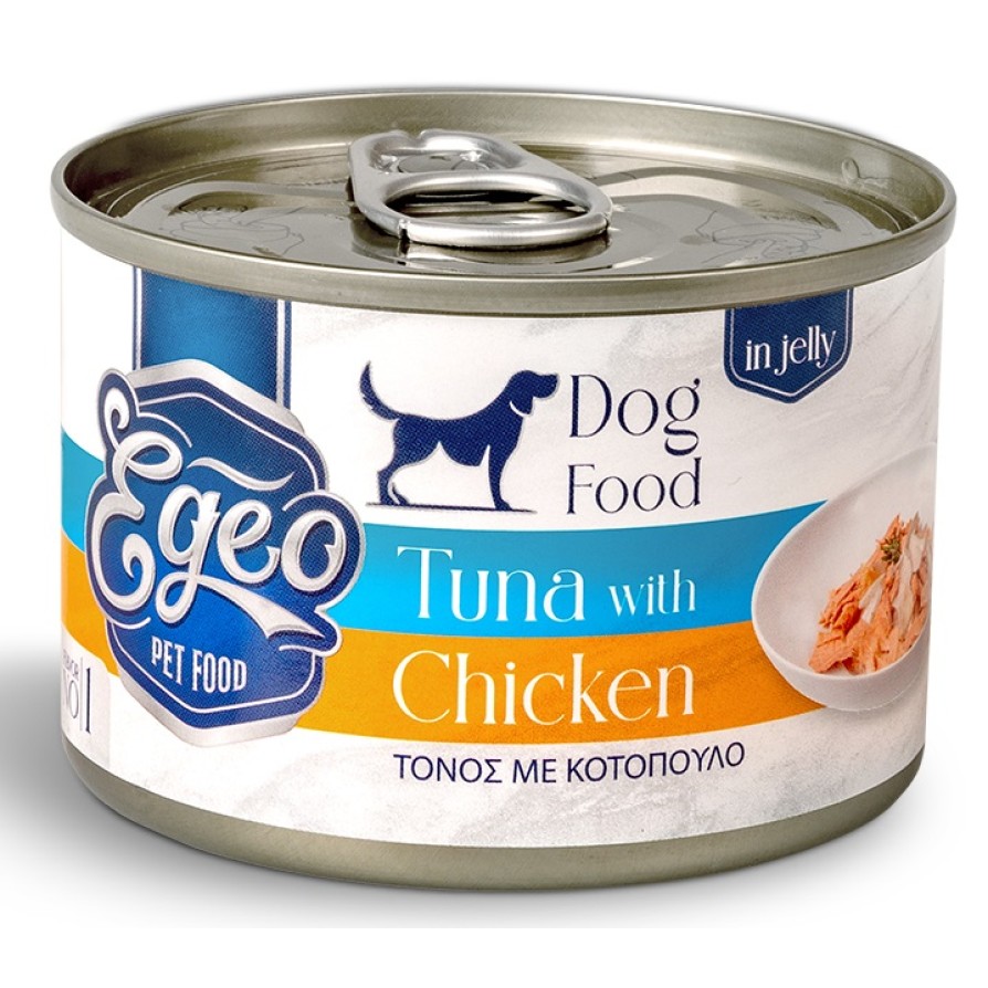 EGEO DOG ADULT ΤΟΝΟΣ ΜΕ ΚΟΤΟΠΟΥΛΟ ΣΕ ΖΕΛΕ 160gr EGEO DOG