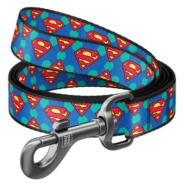 WAUDOG "SUPERMAN LOGO" LEASH 25MM X 122CM