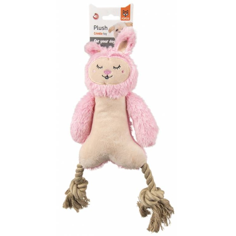 FO Παιχνίδι Σκύλου Rope leg plush rabbit FOFOS