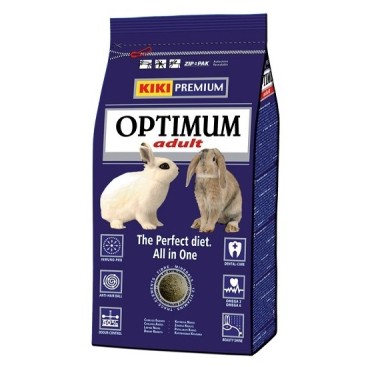 KIKI PREMIUM OPTIMUM ADULT Πλήρης Τροφή Συντήρησης Κουνελιών 800gr *προς Κ*