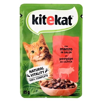 KITEKAT Κομματάκια σε Σάλτσα Μοσχάρι 85gr