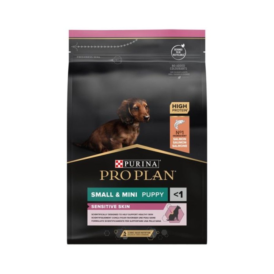 PRO PLAN SMAll & ΜΙΝΙ PUPPY SENSITIVE SKIN ΜΕ ΣΟΛΟΜΟ PRO PLAN
