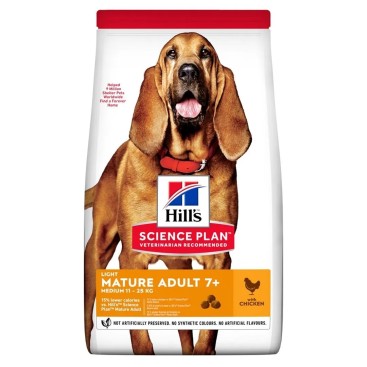 HILL'S SP CANINE Mature Adult 7+ Light Κοτόπουλο 14KG