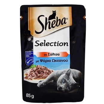 SHEBA Pouch Τόνος & Ψάρια Ωκεανού 85gr